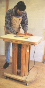 DIY Benchtop Router Table From a Wooden Cable Spool Image
