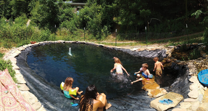 Earth Bag Pool Construction