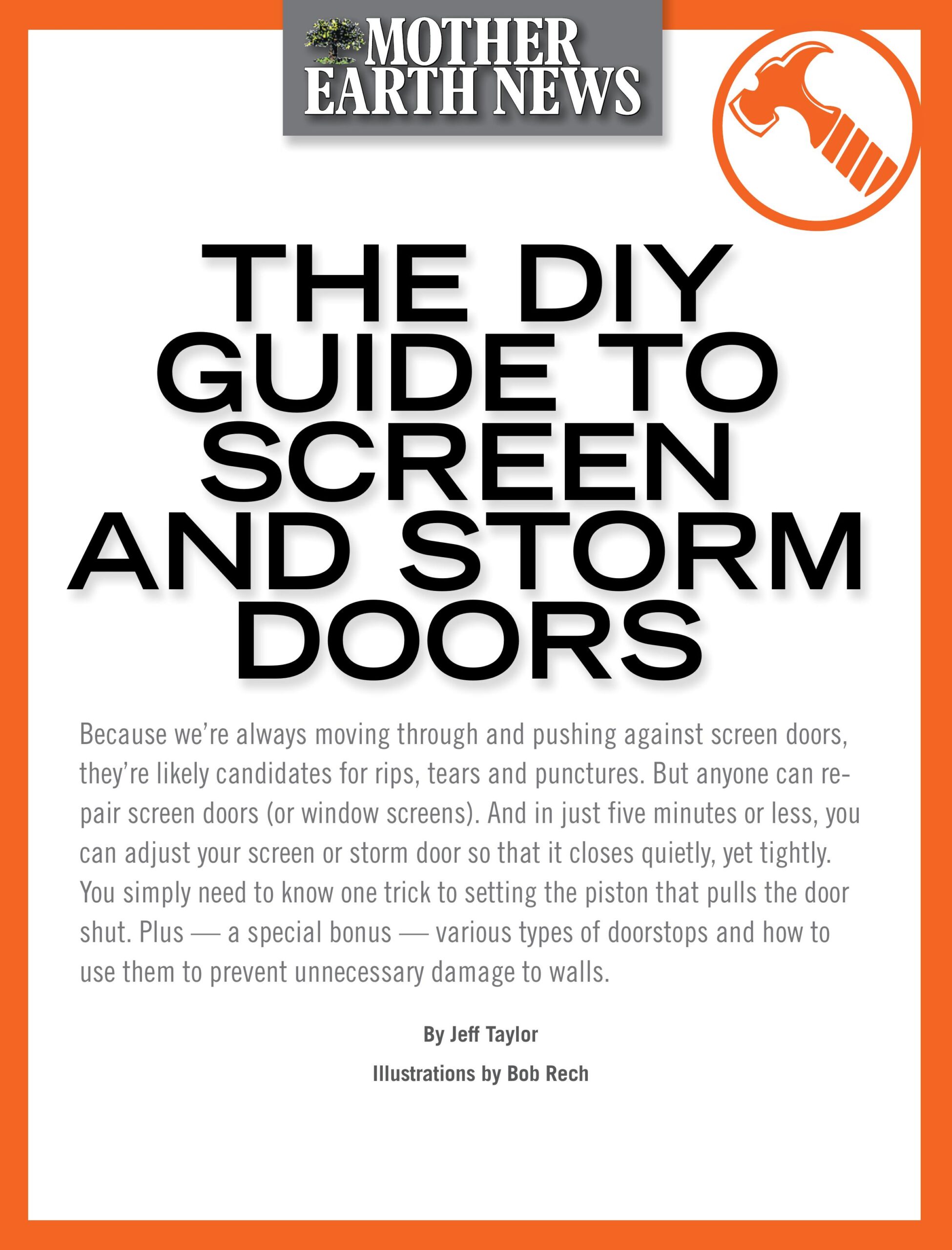 DIY Guide to Screen and Storm Doors