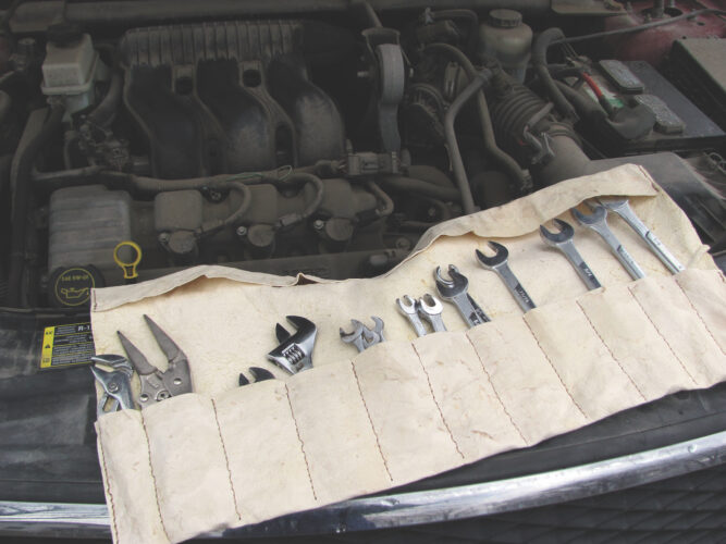 Handcrafted Leather Tool Roll